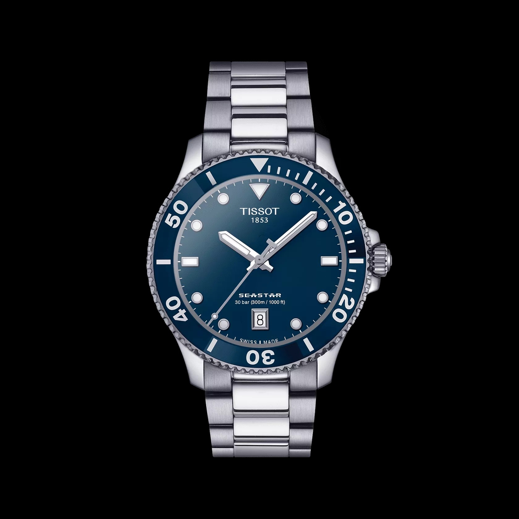 TISSOT シースター 1000 パワーマティック80 ブルーグラデーション TISSOT（ティソ）のシースターがパワーアップ！相棒にふさわしい